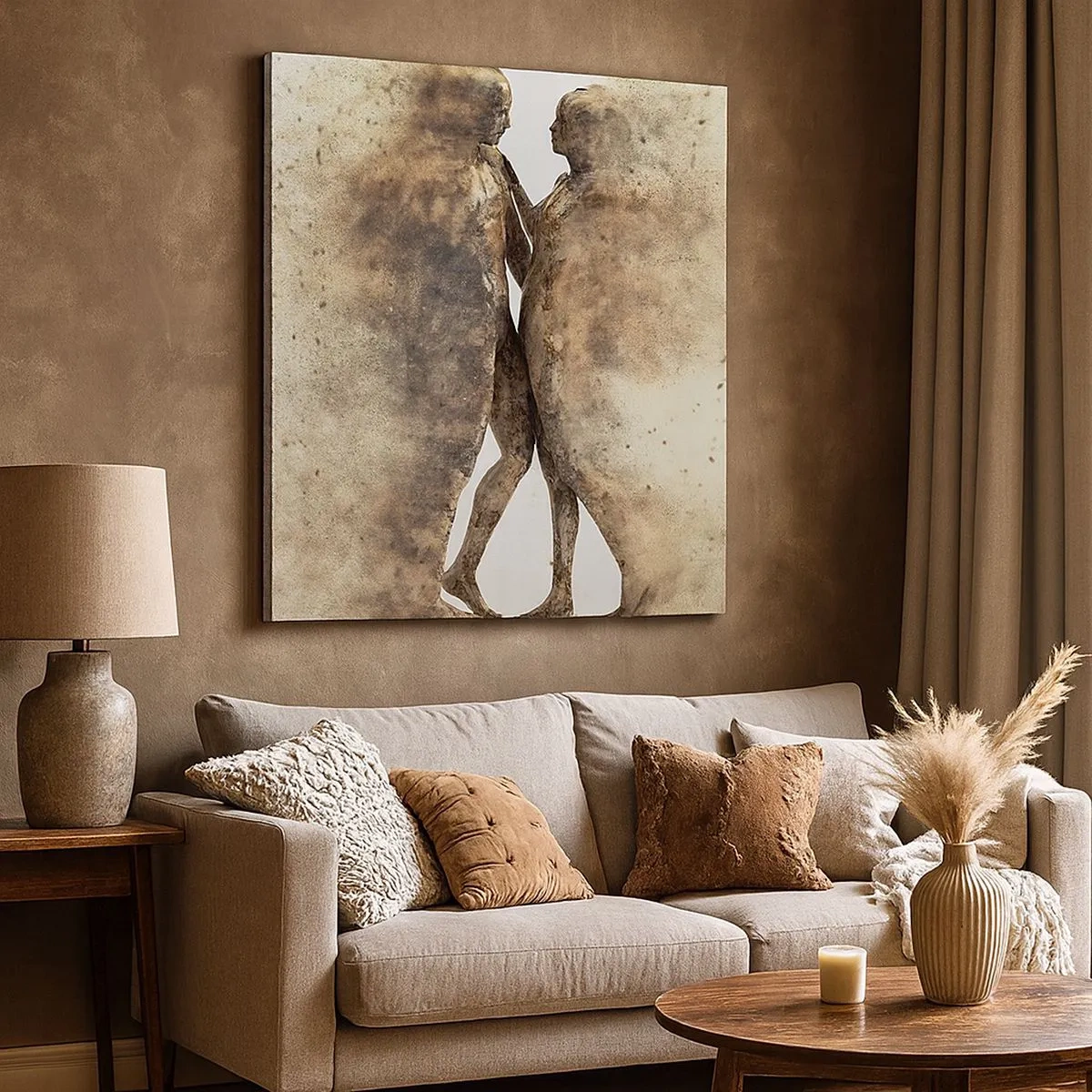 Tablou pe pânză - Din praf s-au ridicat la iubire - 30x30 cm