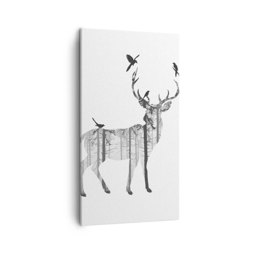 Tablou pe pânză - Spiritul bun al pădurii - 45x80 cm