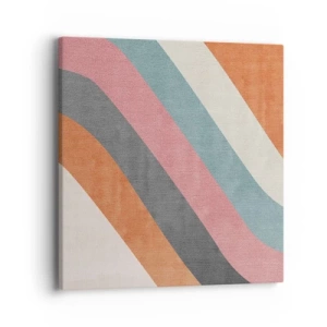 Tablou pe pânză - Compoziție diagonală - mișcare - 40x40 cm