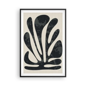 Poster în ramă neagră - Abstracție cu mai multe degete - 61x91 cm