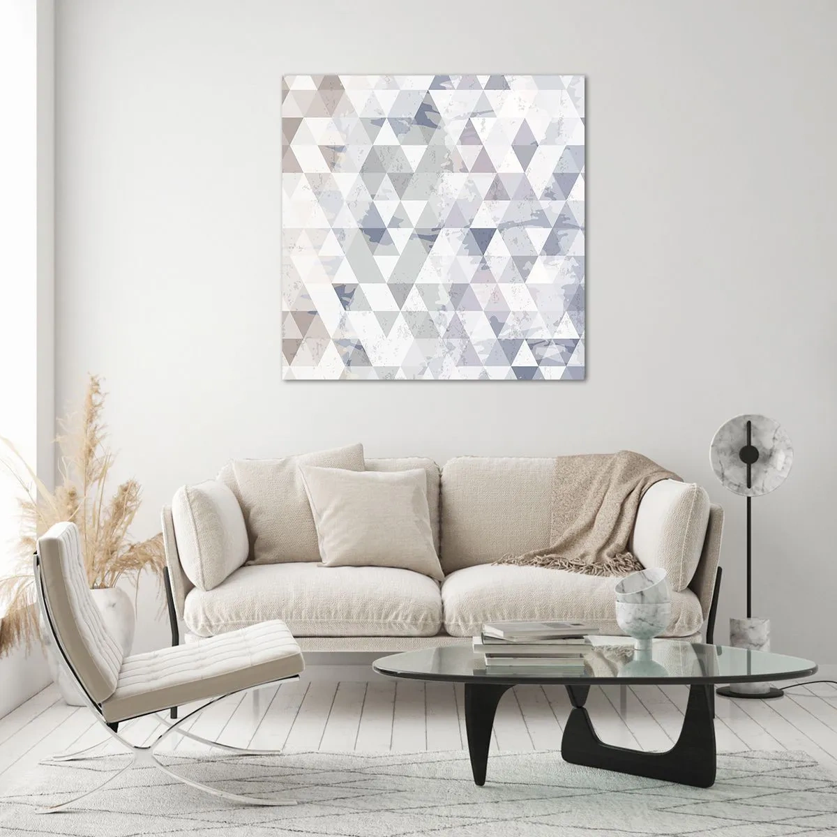 Tablou pe sticlă - În ritm de trei - 60x60 cm