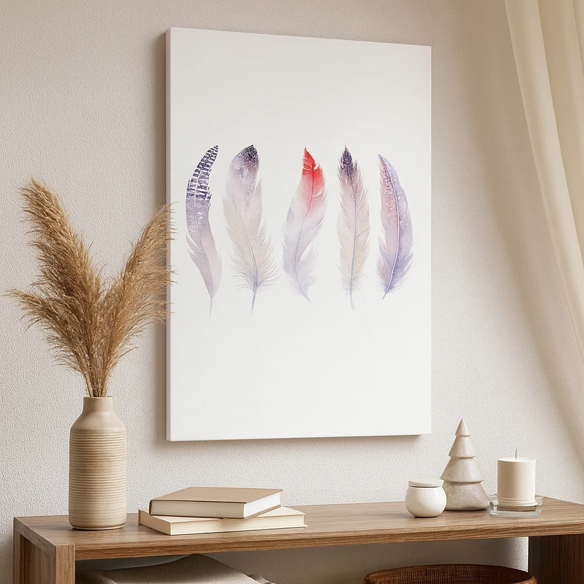 Tablou pe pânză - Delicate ca o ceață multicoloră - 50x70 cm