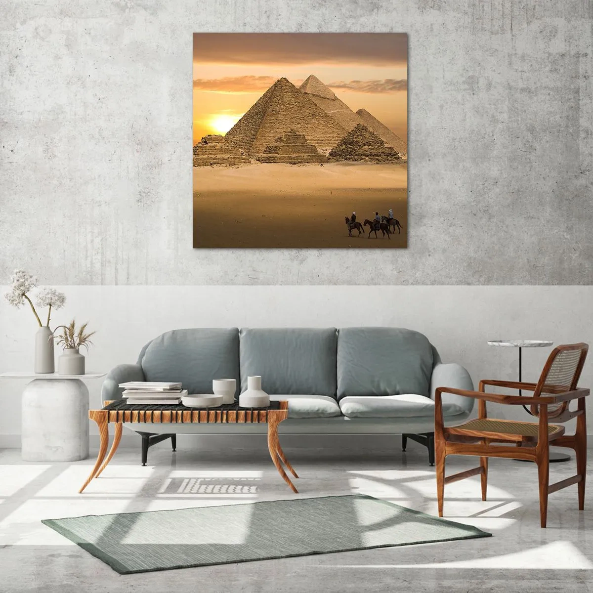 Tablou pe sticlă - Neschimbat de mii de ani - 60x60 cm