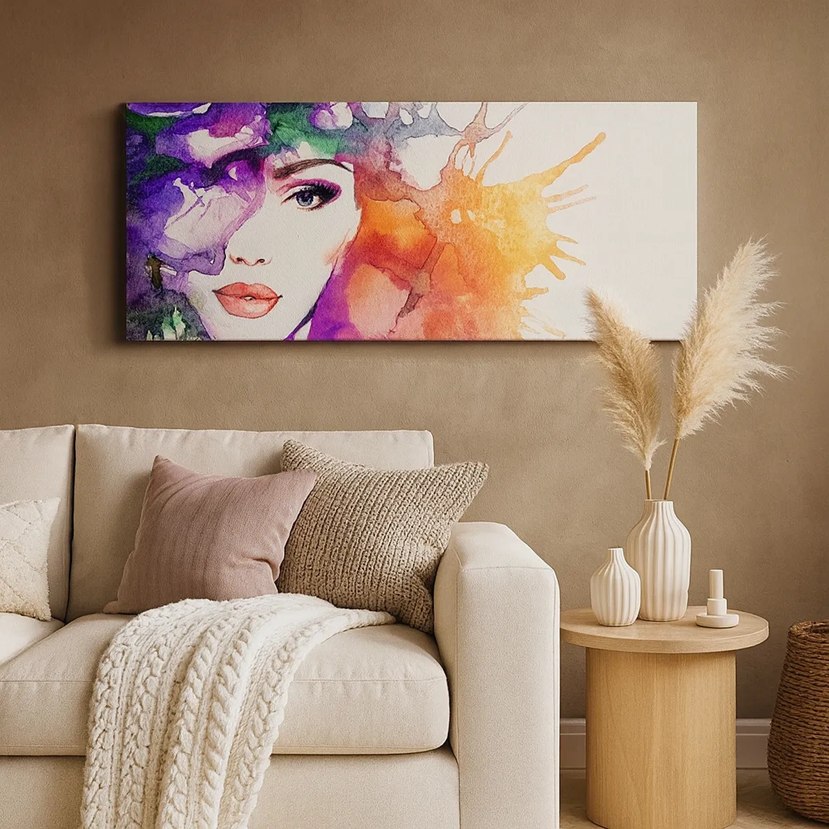 Tablou pe pânză - Cu capul în nori - 30x30 cm