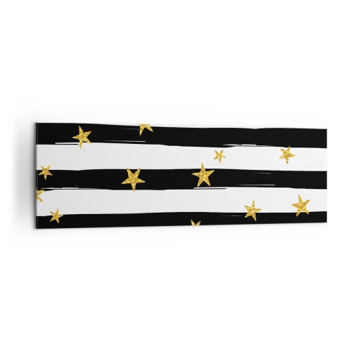 Tablou pe pânză - Cu toții ne-am născut sub o stea norocoasă - 160x50 cm