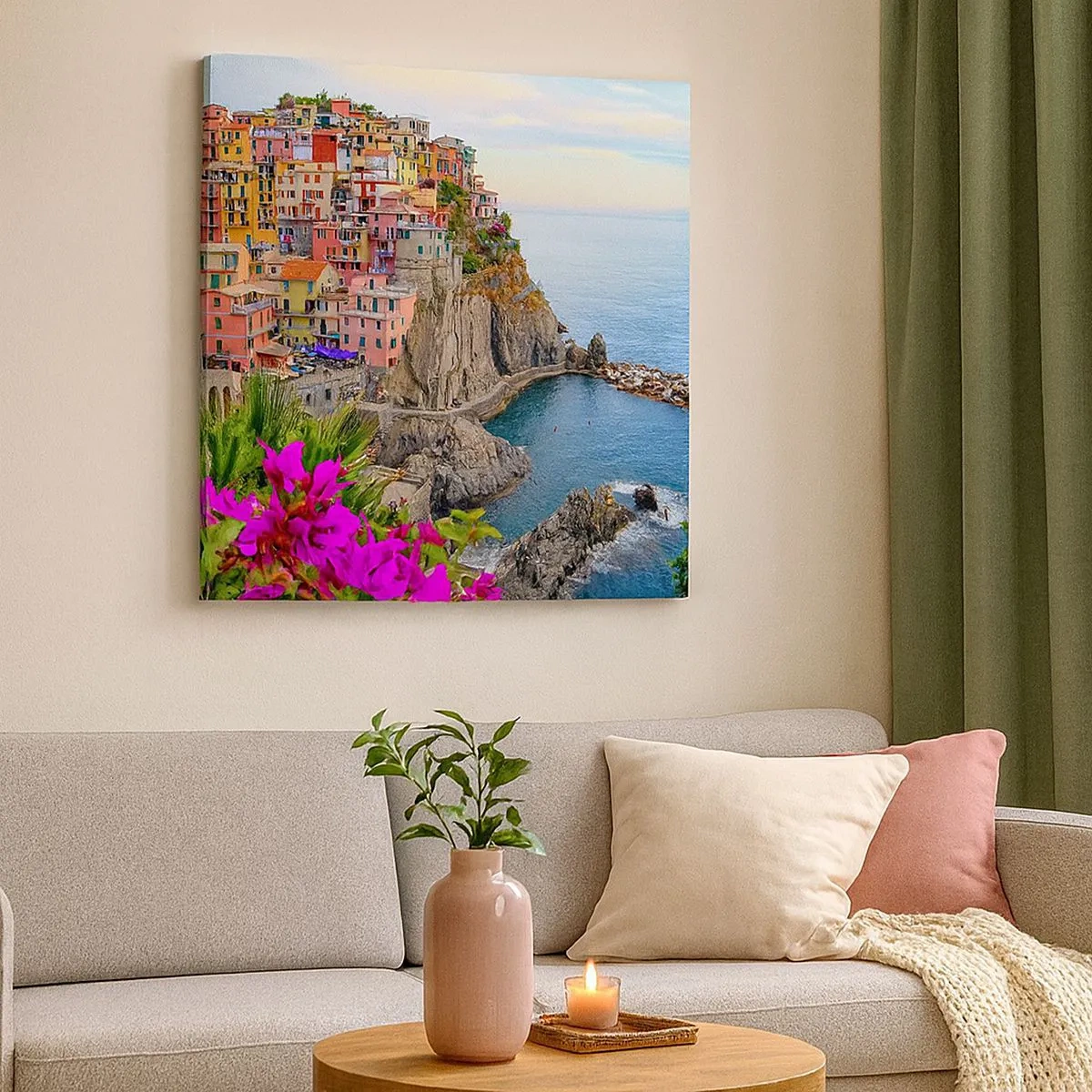 Tablou pe pânză - Un oraș care râde - 30x30 cm