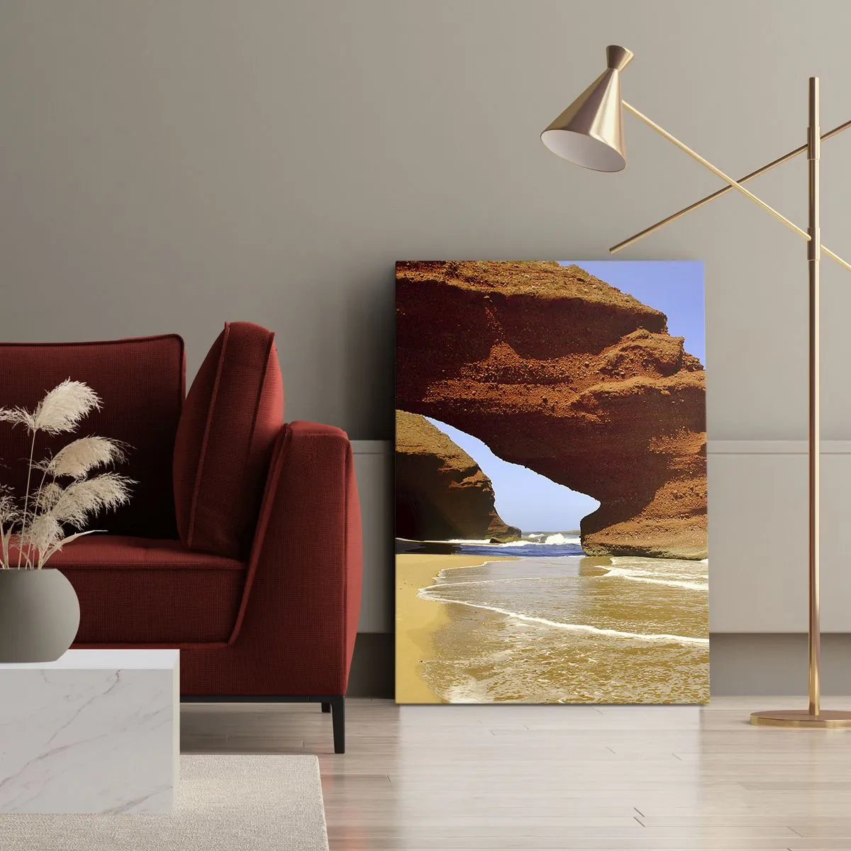 Tablou pe pânză - Apă și vânt de mii de ani - 45x80 cm