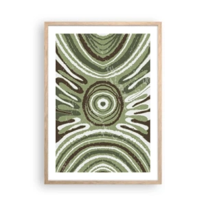 Poster în ramă de stejar deschis - Explozie de emoții - 50x70 cm