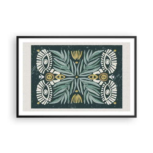 Poster în ramă neagră - Ca un decupaj folcloric - 91x61 cm