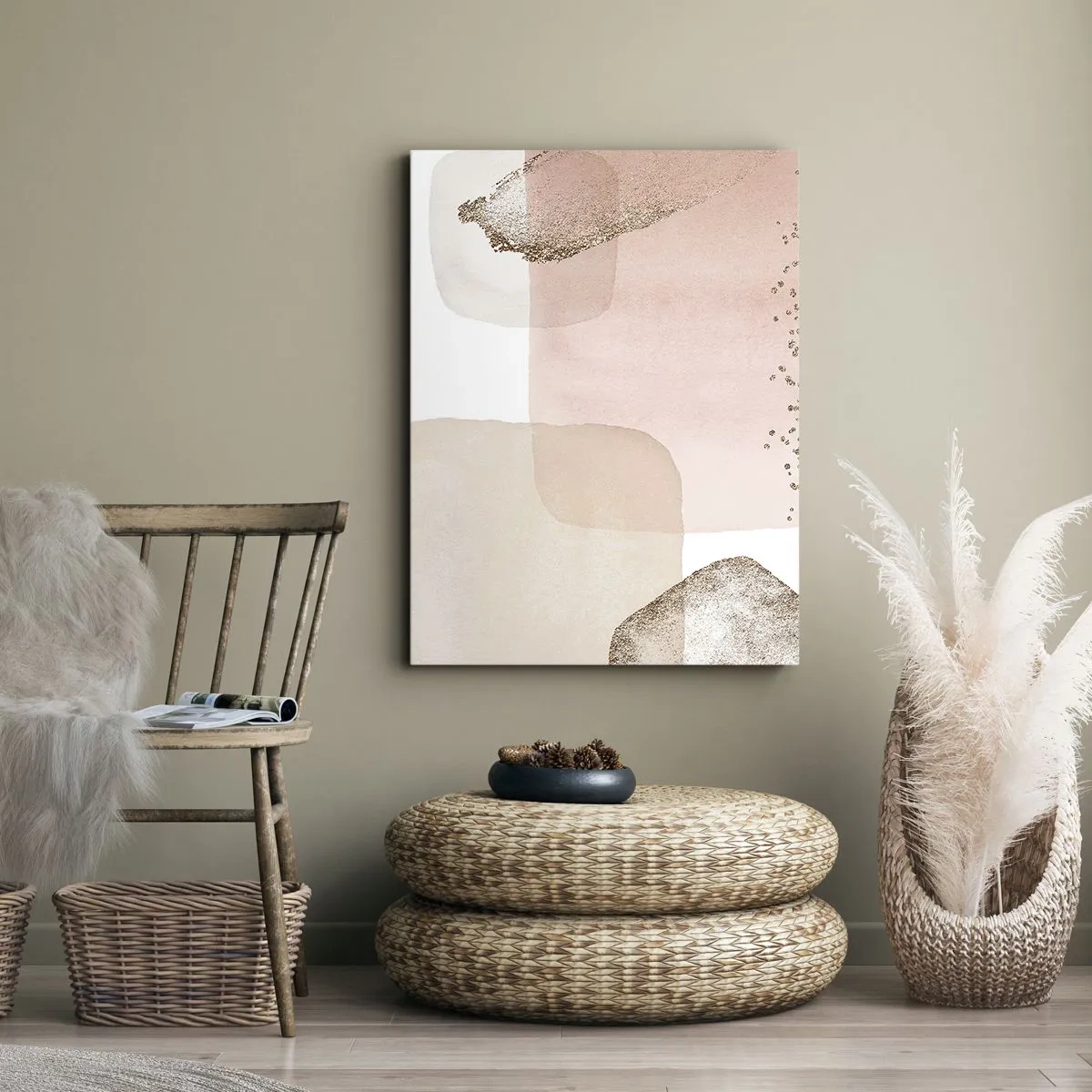 Tablou pe pânză - O privire prin culoare - 80x120 cm