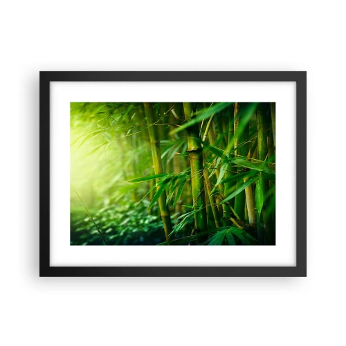 Poster în ramă neagră - Cunoașteți verdeața în sine - 40x30 cm