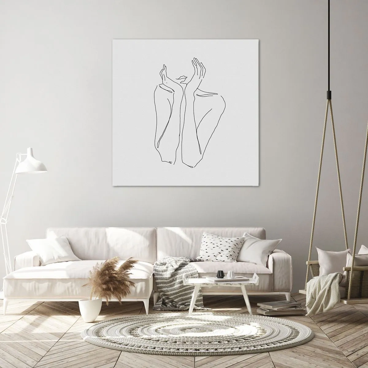 Tablou pe pânză - La ce visează fetele - 70x70 cm