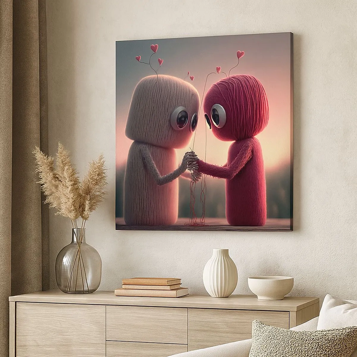 Tablou pe pânză - Toată lumea are voie să iubească - 30x30 cm