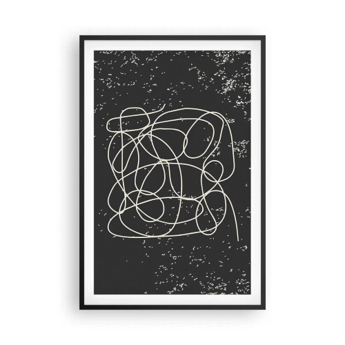 Poster în ramă neagră - Gânduri rătăcitoare - 61x91 cm