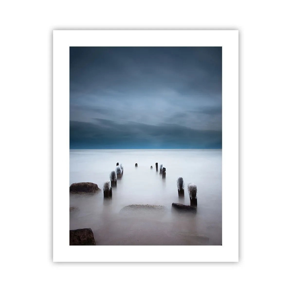 Poster - Un lac în ceața calmă - 40x50 cm