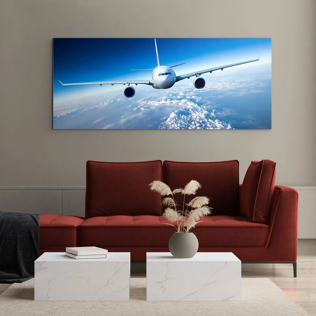 Tablou pe sticlă - Zbor pentru că vreau - 160x50 cm
