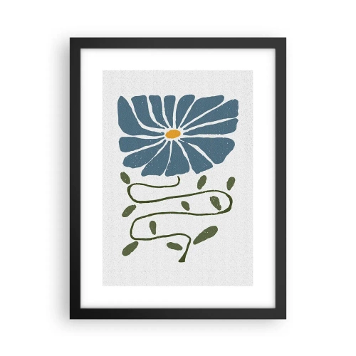Poster în ramă neagră - De la creangă la floare - 30x40 cm
