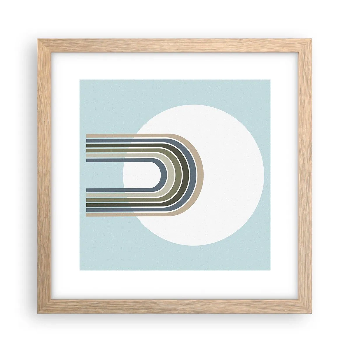 Poster în ramă de stejar deschis - Atracție irezistibilă - 30x30 cm