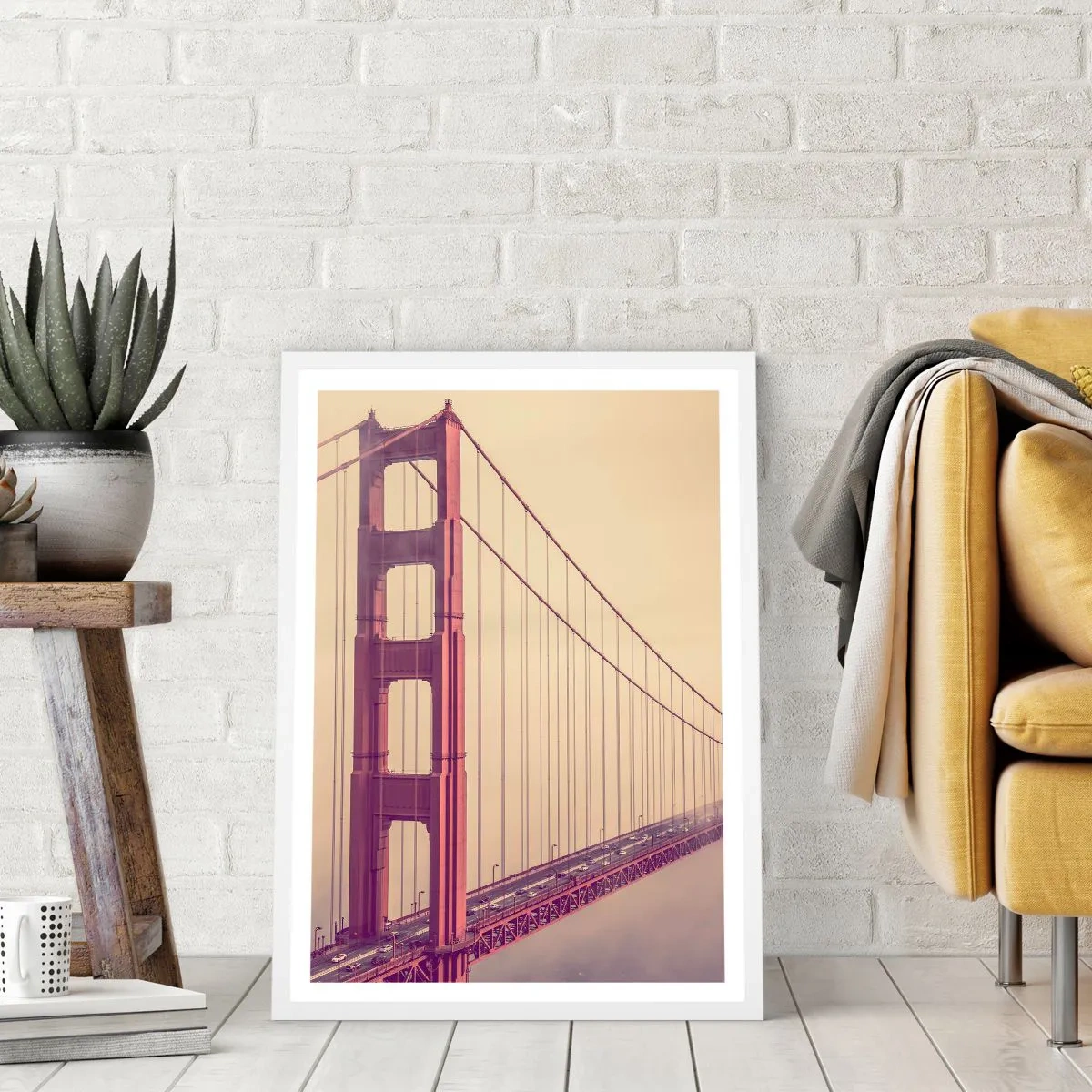 Poster în ramă albă - Între cer și pământ - 50x70 cm