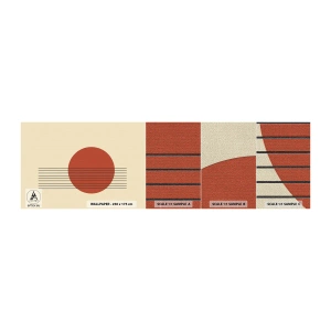 Mostră tapet Premium Sand - În continuare - Abstracția, Bucată, Grafică - 100x30 cm
