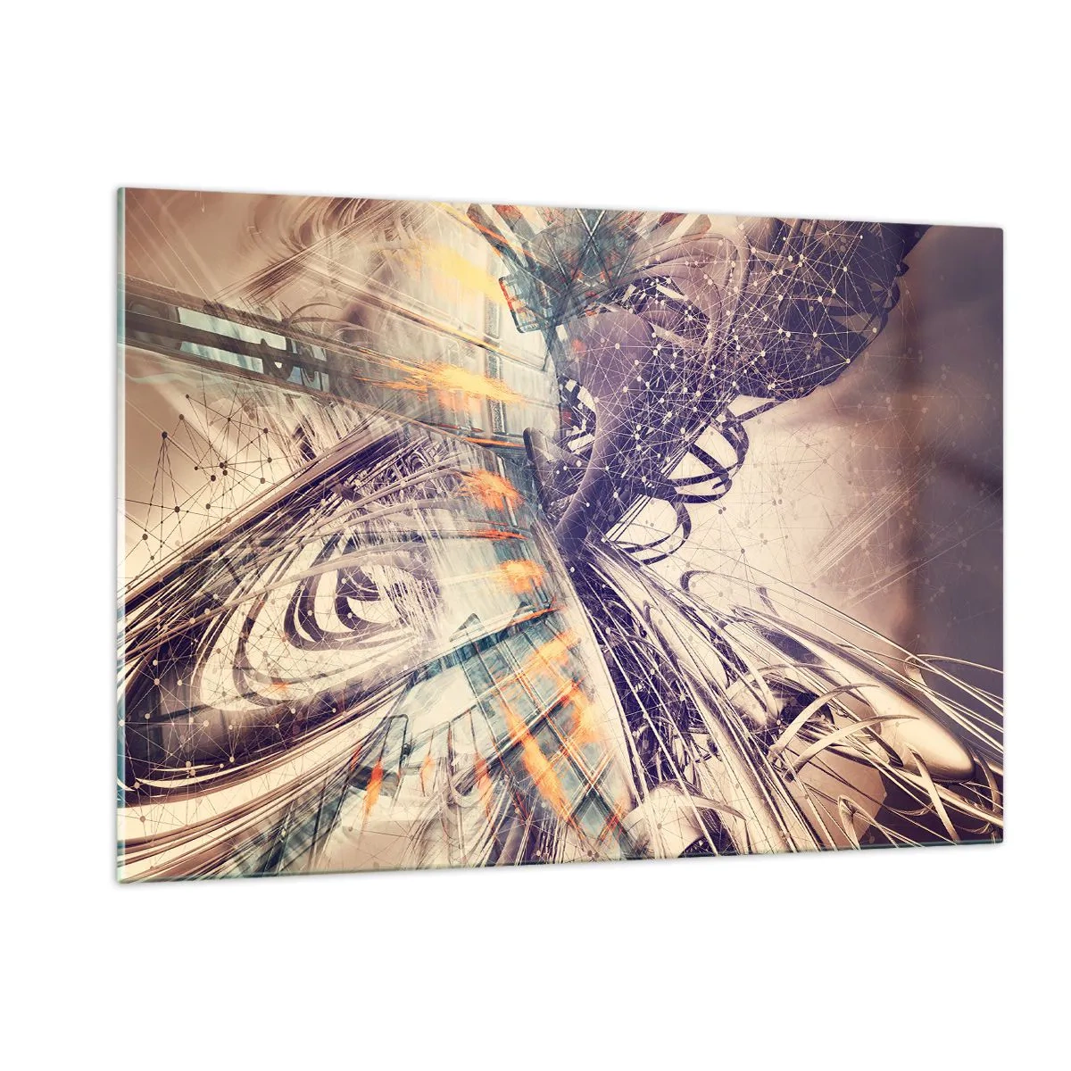 Tablou pe sticlă - În marea grabă - 120x80 cm