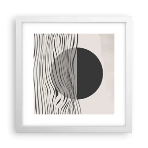 Poster în ramă albă - Semicompunere - 30x30 cm