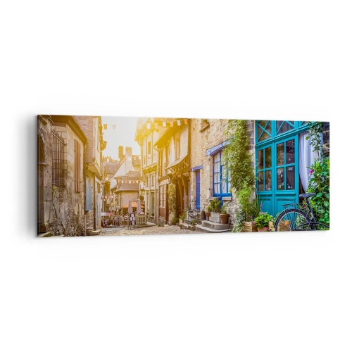 Tablou pe pânză - Fantoma albă a orașului - 140x50 cm