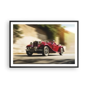 Poster în ramă neagră - Mai frumoasă decât Nike din Samothrace - 91x61 cm