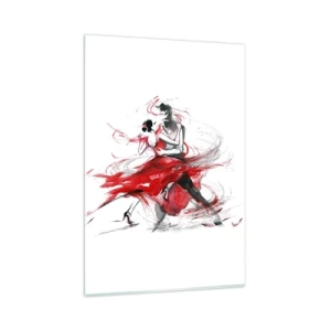 Tablou pe sticlă - Tango - ritmul pasiunii - 80x120 cm