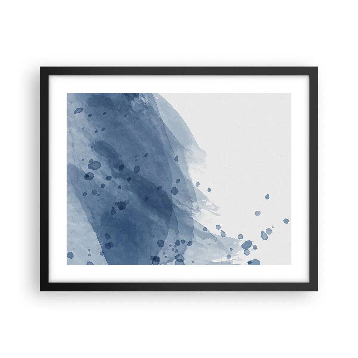 Poster în ramă neagră - Tul albastru - 50x40 cm