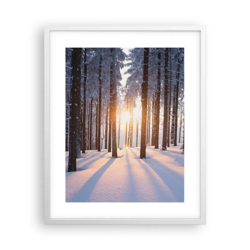 Poster în ramă albă - În mod clar în alb și negru - 40x50 cm