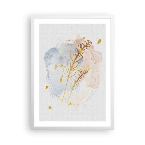 Poster în ramă albă - Suflul de aur - 50x70 cm