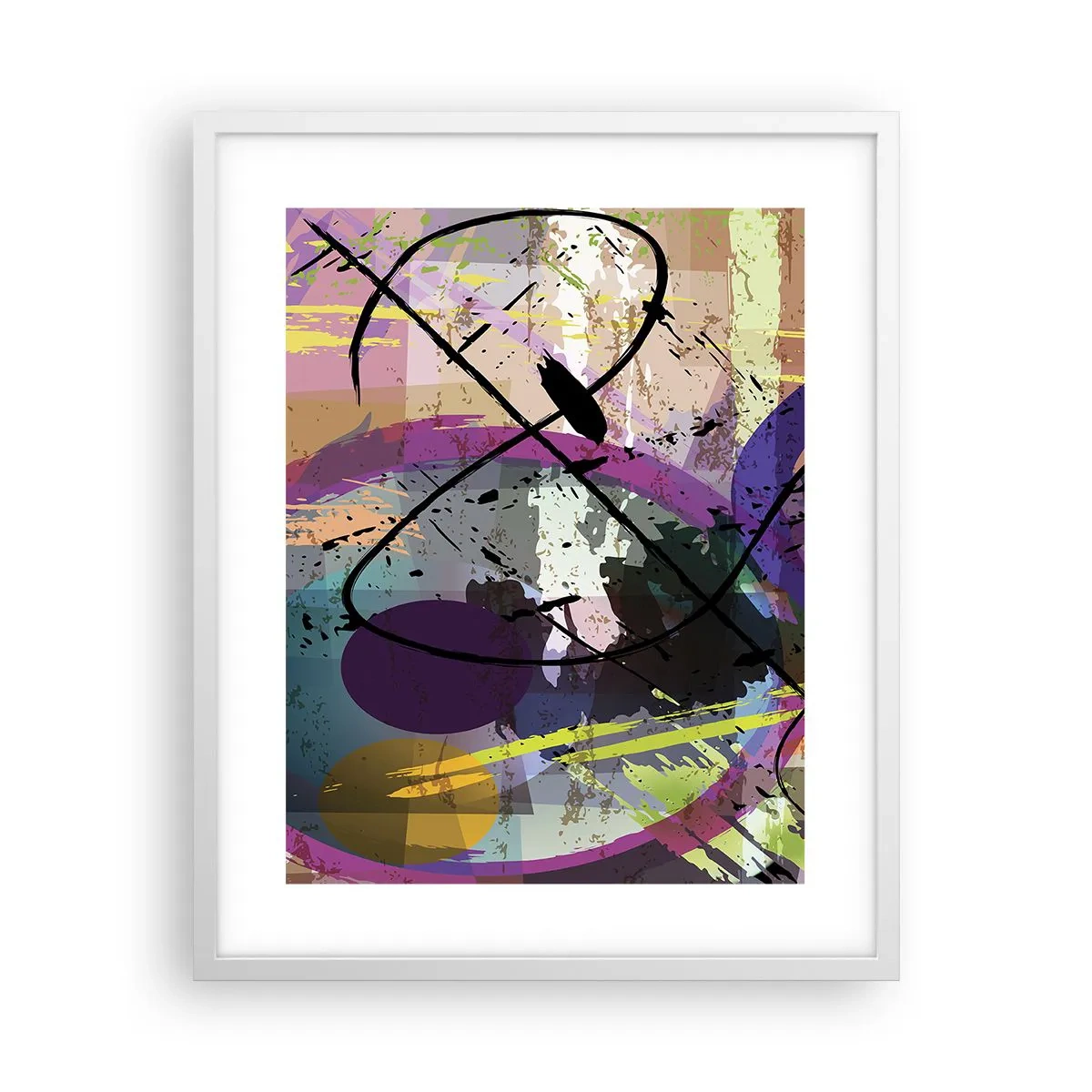 Poster în ramă albă - Poate fi drept sau de jur împrejur - 40x50 cm