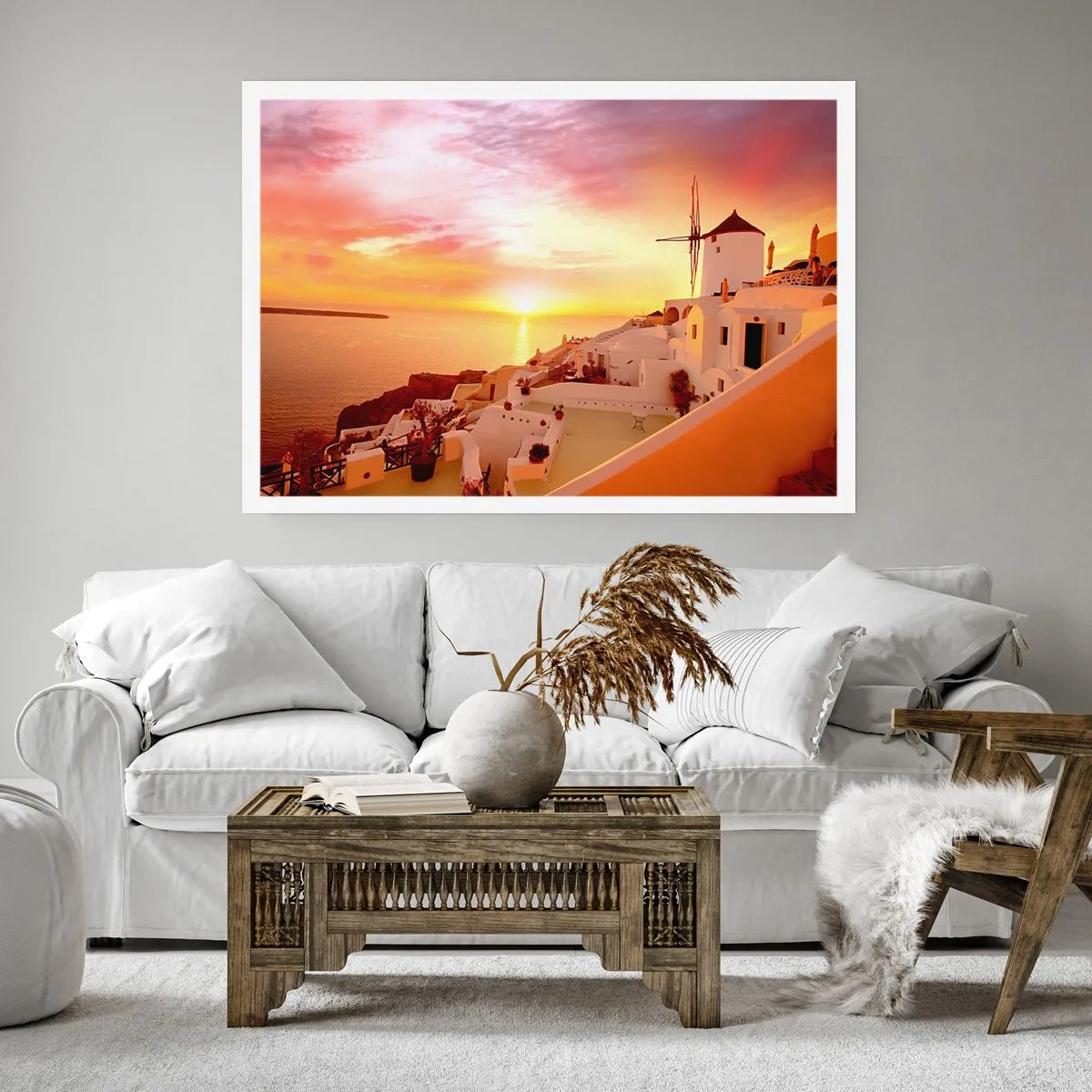 Poster - Dizolvându-se în alb și auriu - 40x30 cm