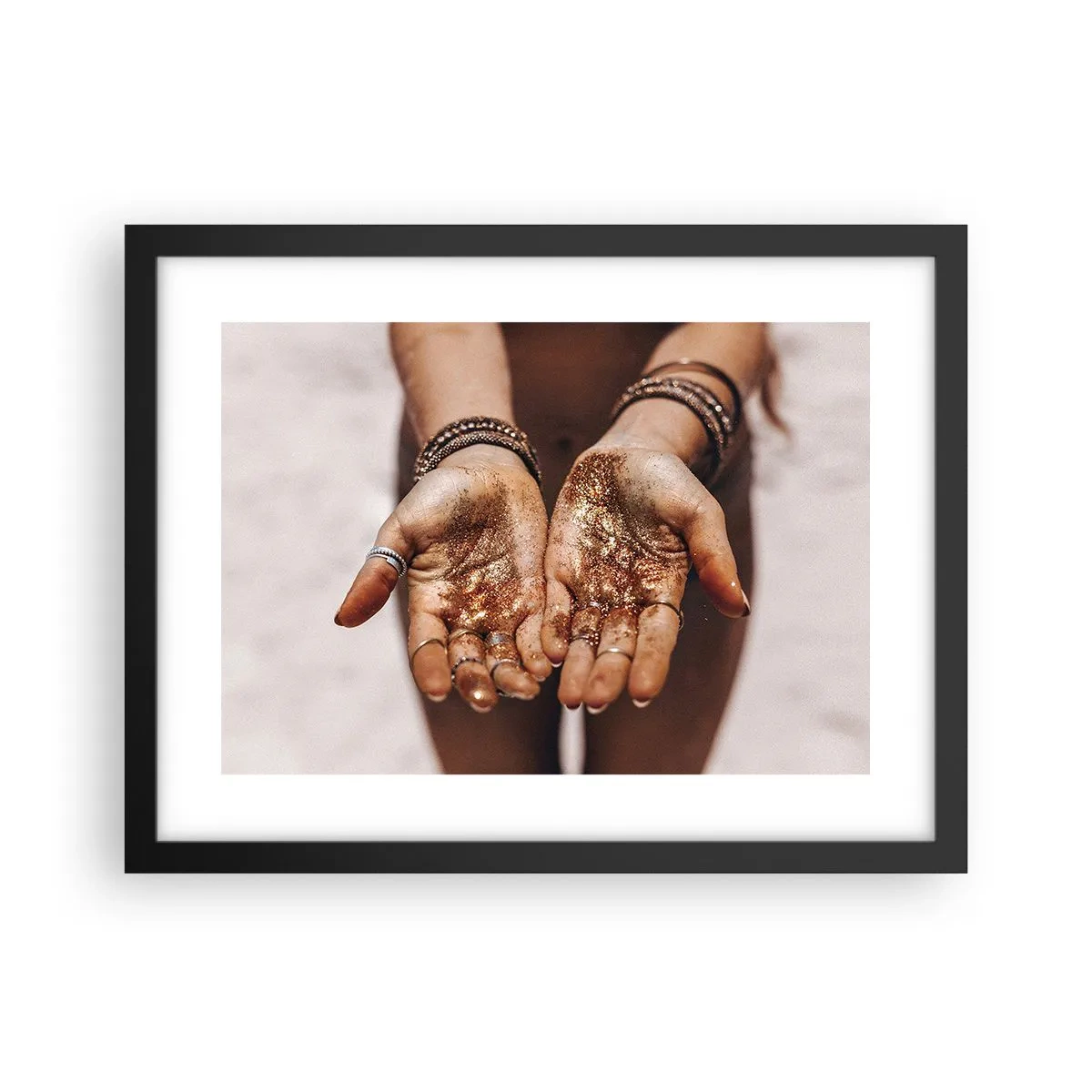 Poster în ramă neagră - Un cadou pentru tine - 40x30 cm