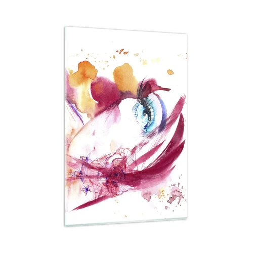 Tablou pe sticlă - În apropiere, lumea înflorește - 80x120 cm