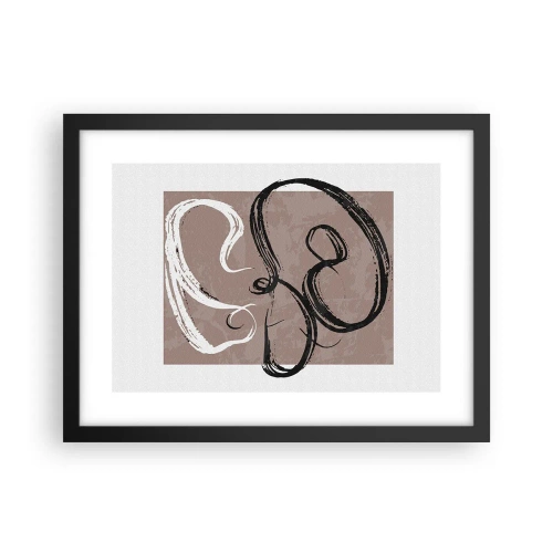 Poster în ramă neagră - Compoziția - căutarea plenitudinii - 40x30 cm