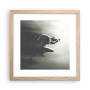 Poster în ramă de stejar deschis - De neoprit - 30x30 cm