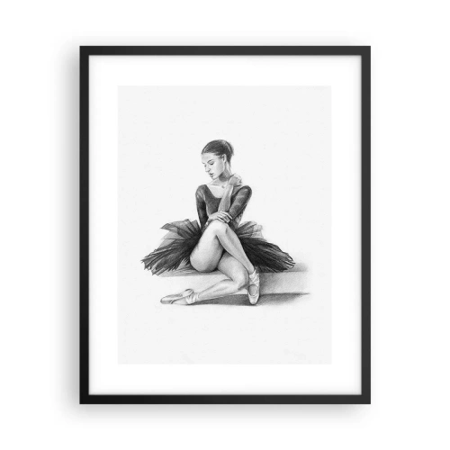 Poster în ramă neagră - Încântată de dans - 40x50 cm