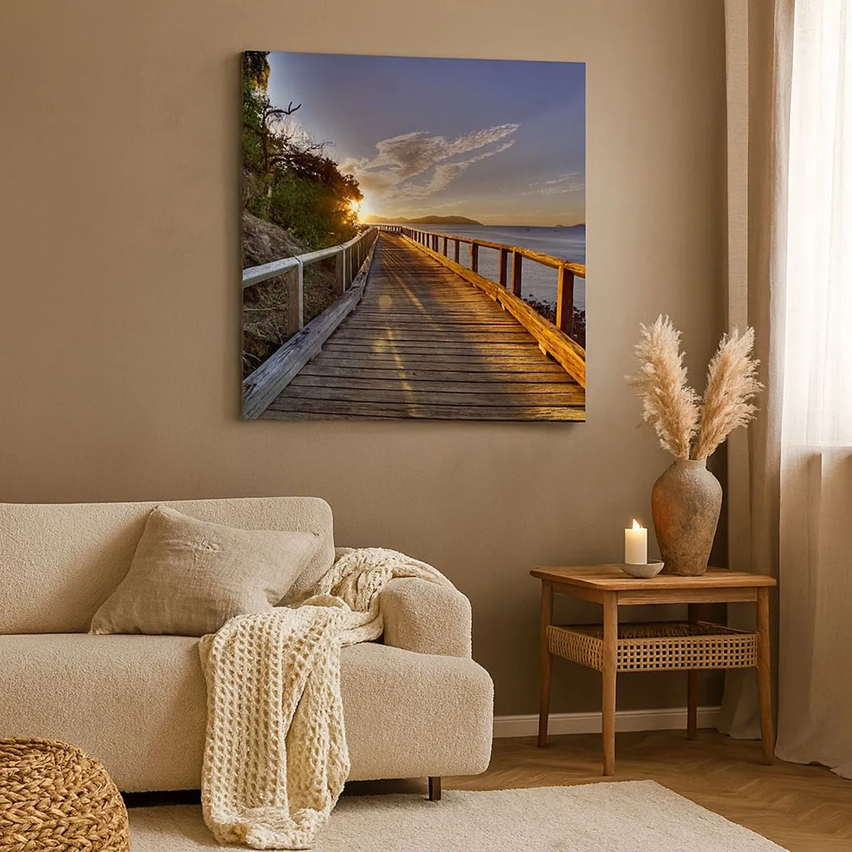 Tablou pe pânză - Să mergem spre soare - 30x30 cm