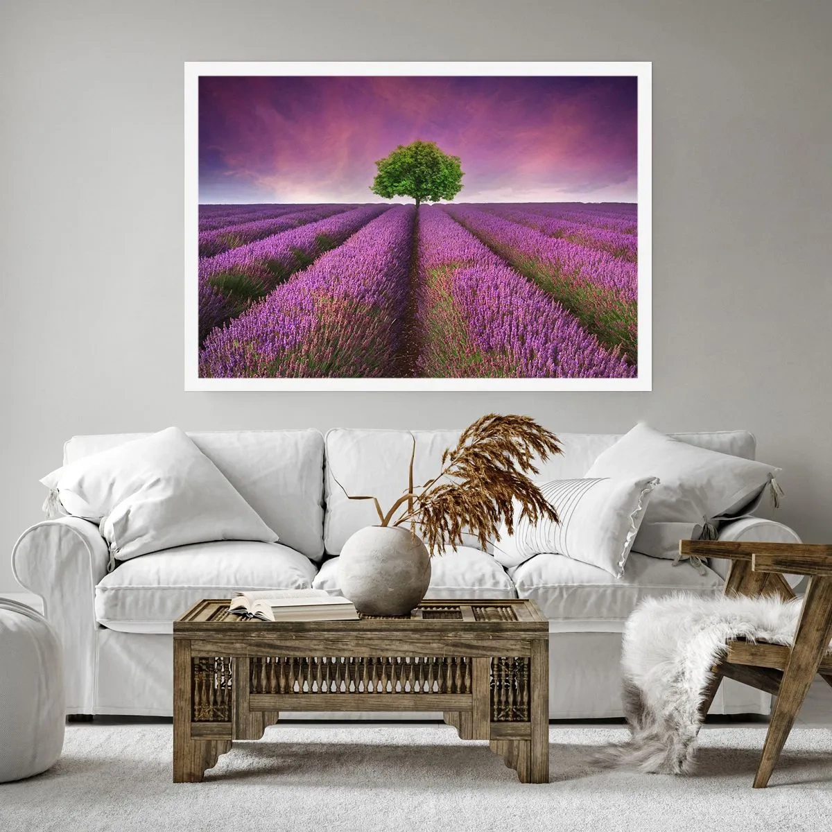Poster - În câmpurile de lavandă - 91x61 cm