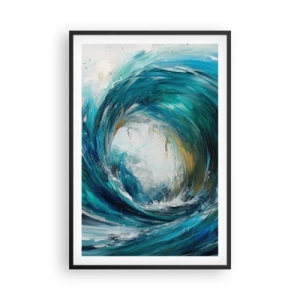 Poster în ramă neagră - Portal maritim - 61x91 cm