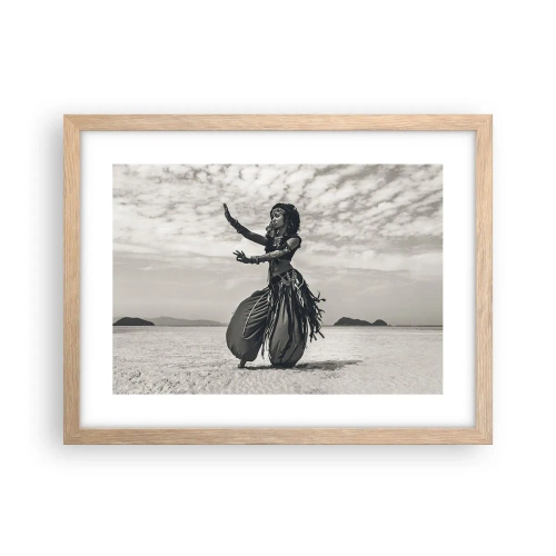 Poster în ramă de stejar deschis - Dansul insulelor sudice - 40x30 cm