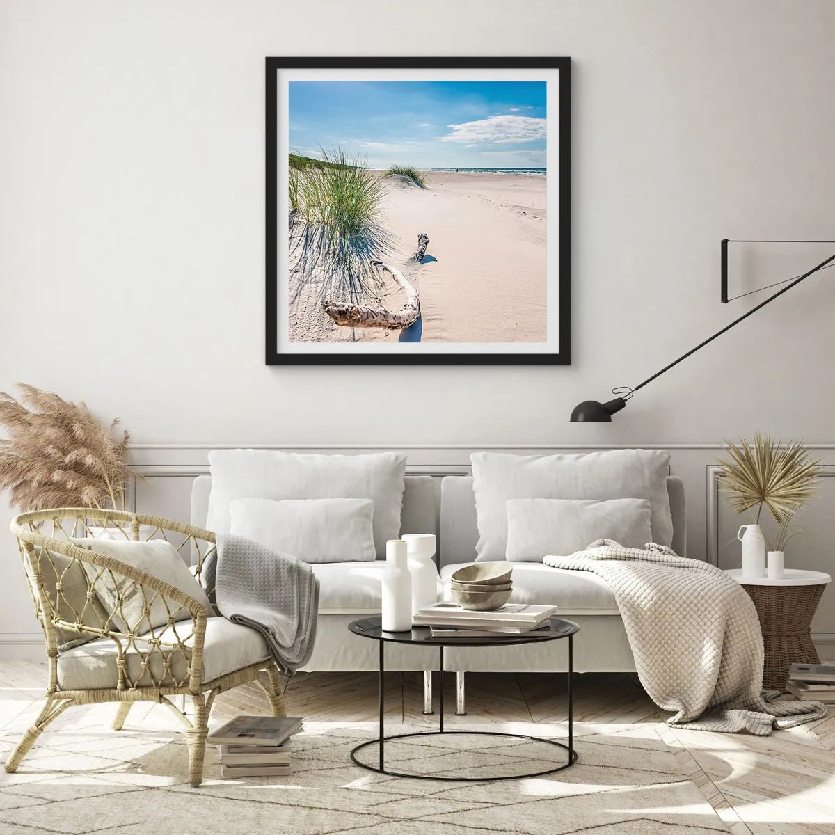 Poster în ramă neagră - Cea mai frumoasă? Baltică - 30x30 cm