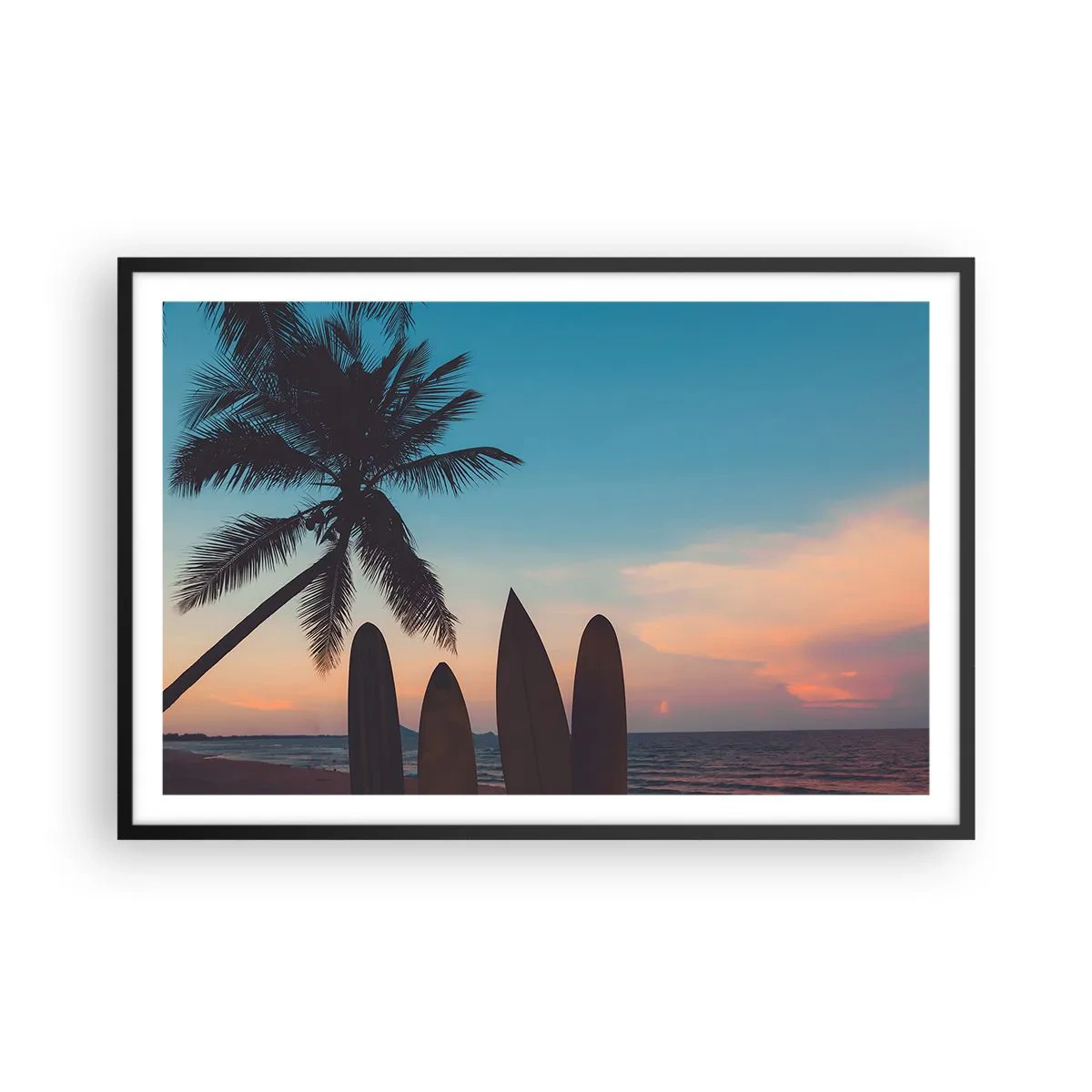 Poster în ramă neagră - Și mâine ne vom distra - 91x61 cm