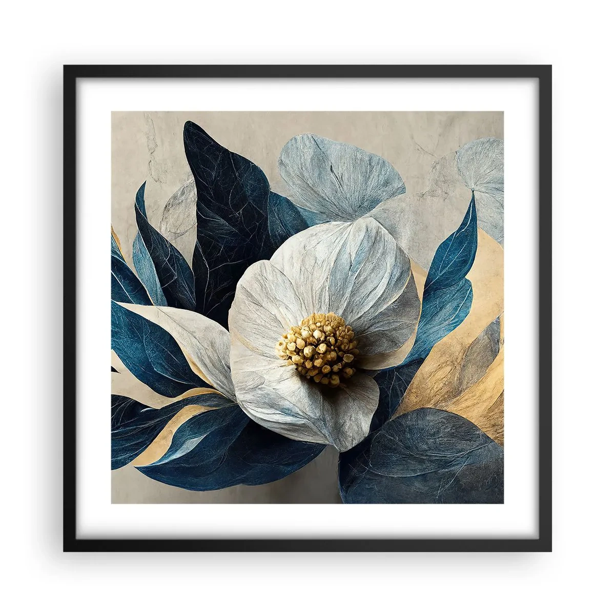 Poster în ramă neagră - Are o inimă de aur - 50x50 cm