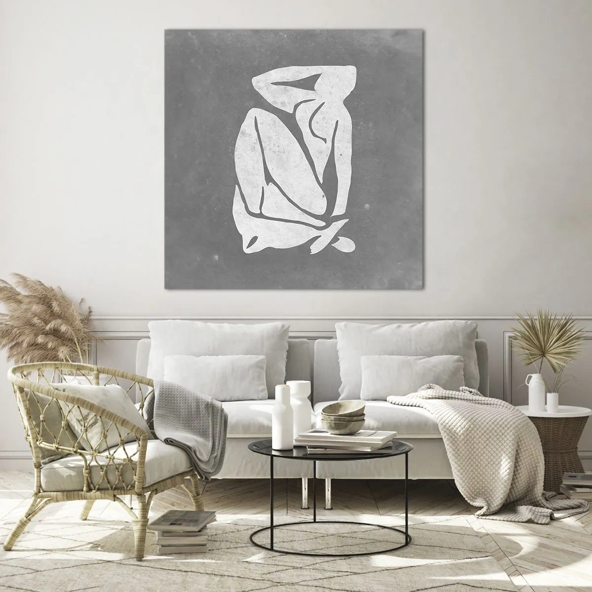 Tablou pe sticlă - În reverie - 70x70 cm