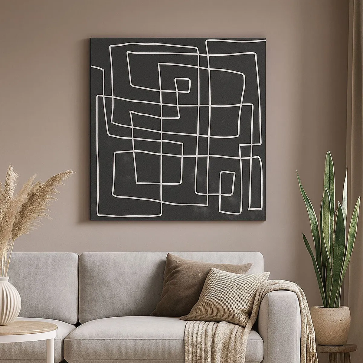 Tablou pe pânză - Nu atât de simplu - 30x30 cm