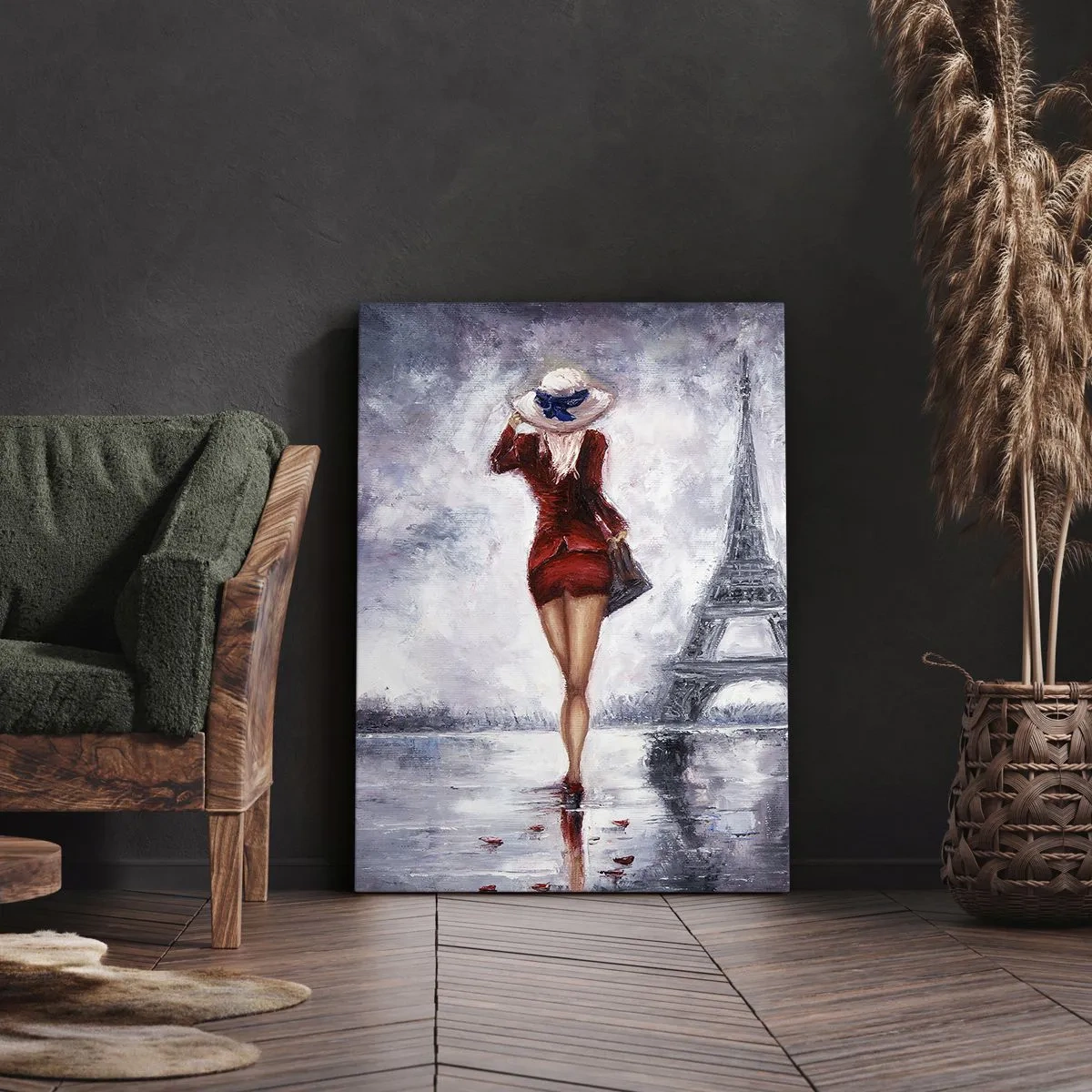 Tablou pe pânză Canvas - Simboluri pariziene - 50x70 cm