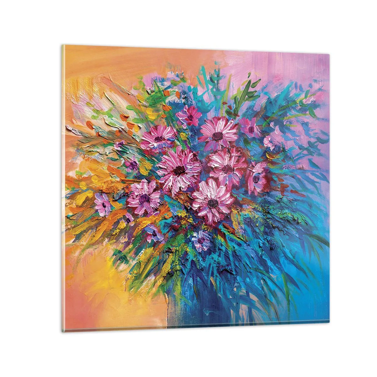 Tablou pe sticlă - Energia vieții - 60x60 cm